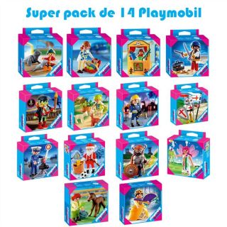 MINIATURE COMPLET Playmobil Coffret 14 boîtes Playmobil Spécial