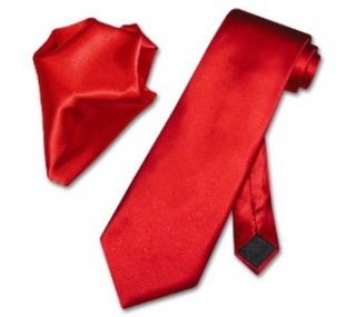 Antonio Ricci Solid ROSE RED NeckTie & Handkerchief Mens