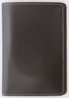 Basic Black Leather Passport Folder Clothing