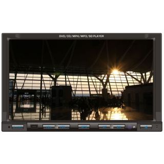 Autoradio double DIN   Platine DVD   Ecran tactile 7 (17.7 cm)   Port