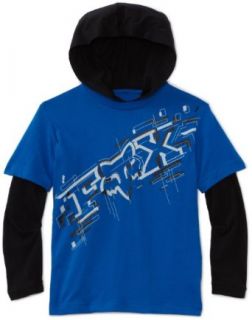 Fox Head   Kids Boys 2 7 Schematica Shirt, Blue, Medium
