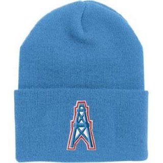 Houston Oilers Retro Throwback Logo Cuffed Knit Hat
