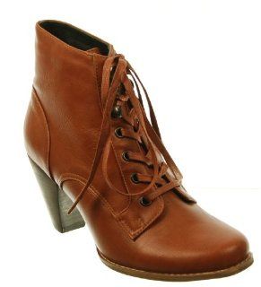 Chelsea Crew Mirage Lace Up Ankle Boots   Tan 38 Shoes