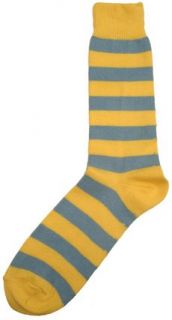 Yellow / Blue Striped Socks by KJ Beckett Clothing