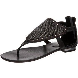  Bronx Womens A Deena Ankle Strap Thong,Black,38 EU/8 M US: Shoes