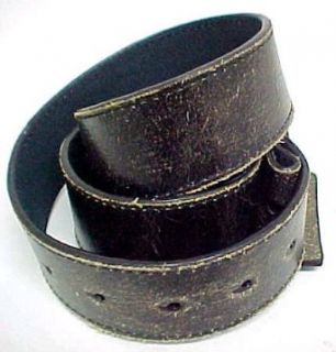 Black Leather Strap Belt Snap Size Large 36 38 inches Clothing