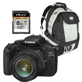 CANON EOS 550D + EF S 18 55mm + SD 8Go + sac à dos   Achat / Vente
