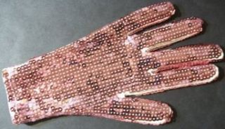 Celebrity Pink Sequin Sparkle Glove (Both Sides Have