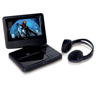 Lecteur DVD Portable   Ecran rotatif 7 (17.8 cm)   Port USB   Lecteur