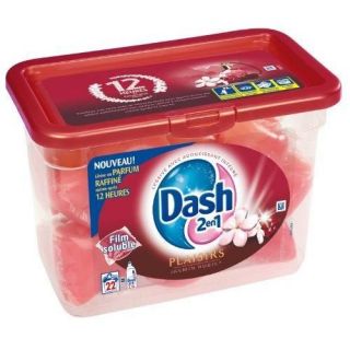 DASH   Lessive Liquide Eco doses Rubis et Jasmin   22 doses