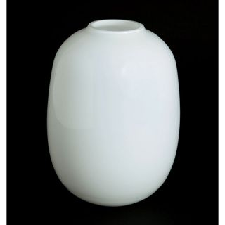 Vase verre ovale blanc   Achat / Vente VASE   SOLIFLORE Vase verre