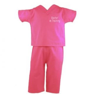 Scoots Toddler Scrubs Doctor in Training, Light Pink