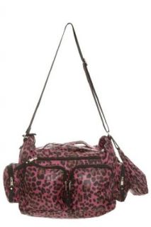 Pink Leopard Nylon Duffel Bag Clothing