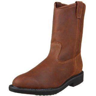 DuraShocks Nubuck Steel Toe 10 Wellington Boots, Brown Shoes
