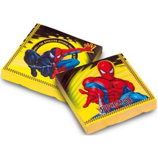20 Serviettes de table Spiderman   Paquet de 20 serviettes en papier