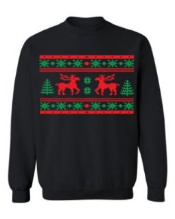 Festive Threads   Ugly Christmas Sweater Design (Moose
