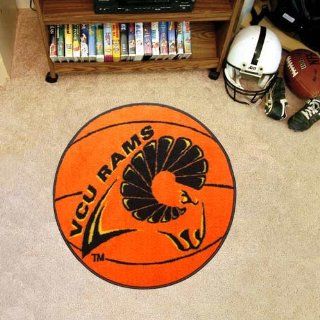 VCU Rams 26.5 Round Basketball Logo Mat Sports