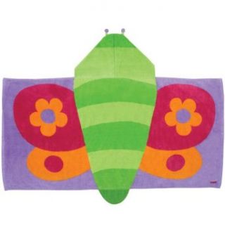 Stephen Joseph Girls Hooded Towel, Butterfly, One Size