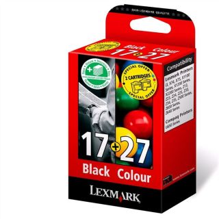 Lexmark Bi pack n° 17+ n° 27 (80D2952)   Achat / Vente CARTOUCHE