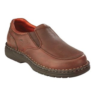 AdTec Mens Chestnut Leather Slip on Shoes