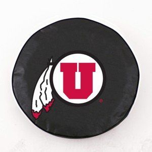 Utah Utes Black Tire Cover, Small: Sports & Outdoors