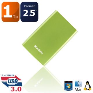 Disque dur externe 2.5 USB3.0 couleur vert eucalyptus   Capacité 1To