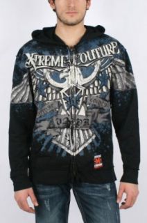 Xtreme Couture Sky Full Zip Hoodie   Black: Clothing