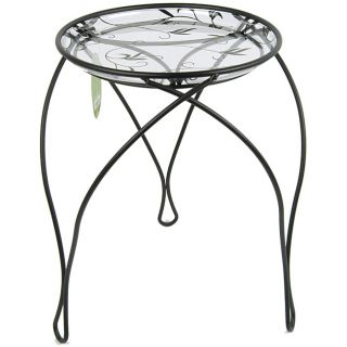 The Elegance Plant Stand, Black (17 Inches)