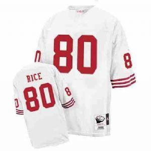 San Francisco 49ers Jerry Rice White Replica Football