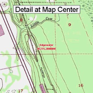 USGS Topographic Quadrangle Map   Edgewater, Florida