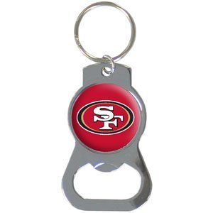 San Francisco 49ers Bottle Opener Key Ring   NFL Football