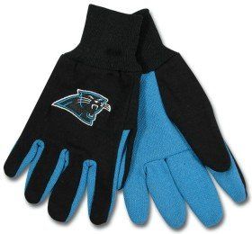Carolina Panthers Knit Work Gloves: Sports & Outdoors