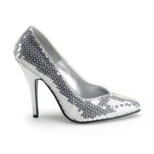 Silver Sequin Adult Shoes Size 13 Clothing