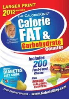 Carbohydrate Counter 2012 (Larger Print,Paperback)