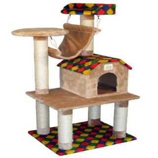 Go Pet Club 49 inch Condo Cat Tree Pet Furniture