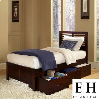 ETHAN HOME Ferris Cherry Full size Platform Storage Bed Today: $584.99