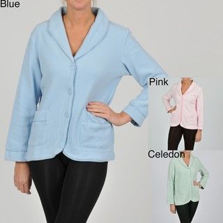 La Cera Womens Plus Size Three button Shawl Collar Jacket