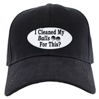 Artsmith, Inc. Black Cap (Hat) Golf Humor I Cleaned My