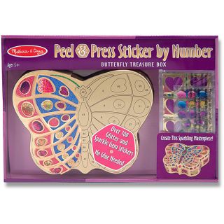 & Doug Butterfly Treasure Box Peel and Press Sticker by Number