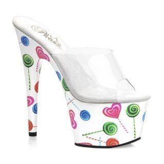  7 Inch Sexy High Heel Shoes Lollipop Shoes White Platforms: Shoes