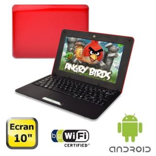 Dust Notebook Android 10 Rouge et noir   Achat / Vente ROBOT