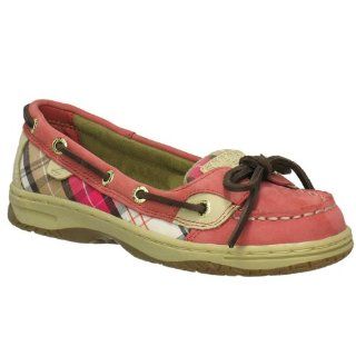 Sperry Angelfish Red/Weekend Plaid Topsider Childrens Boat Shoes