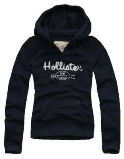 Hollister Womens Pullover Fleece Hoodie (X Small, Navy