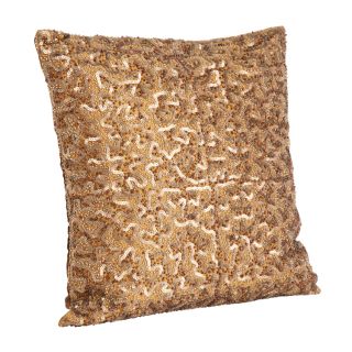 Beaded and Sequined Copper Decorative Throw Pillow Today $56.99