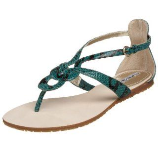 Charles David Womens Arouse T Strap Sandal,Green,6 M US: Shoes