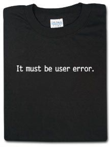 user error   Black, L Clothing