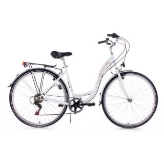 Vélo de ville femme 28 Eden blanc TC 48 cm KS Cycling   Cadre acier