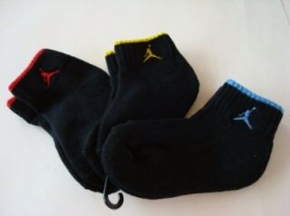 Jordan Nike Jumpman Air Jordan 3 Pair Black Socks, Size 5  6: Shoes