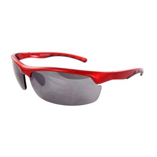 Mens 4926RV RDBKSM Red Semi rimless Wrap Sunglasses Today $12.79