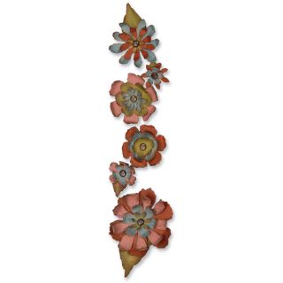 Sizzix Sizzlits Decorative Strip Die By Tim Holtz Tattered Flower